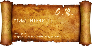 Oldal Mihály névjegykártya