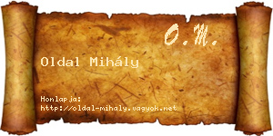 Oldal Mihály névjegykártya