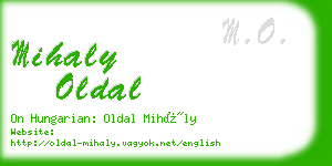 mihaly oldal business card